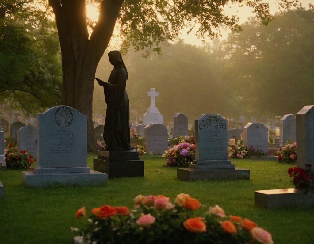 Können Verstorbene uns auf dem Friedhof sehen?