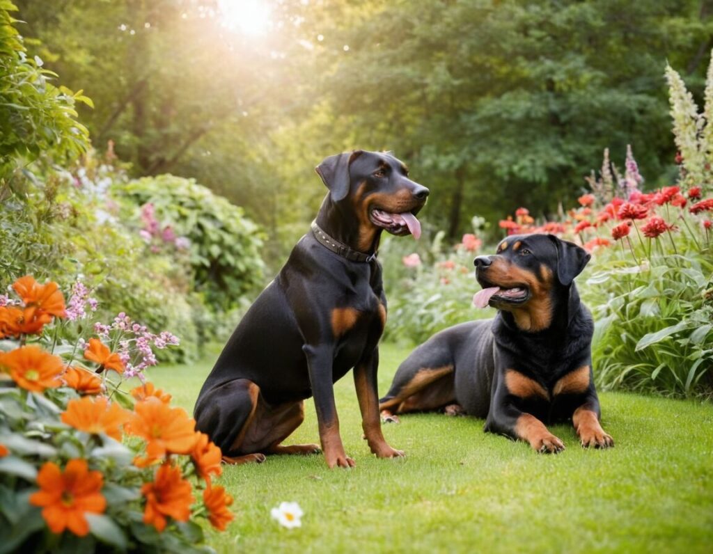 Dobermann und Rottweiler gleichzeitig halten: Geht das?