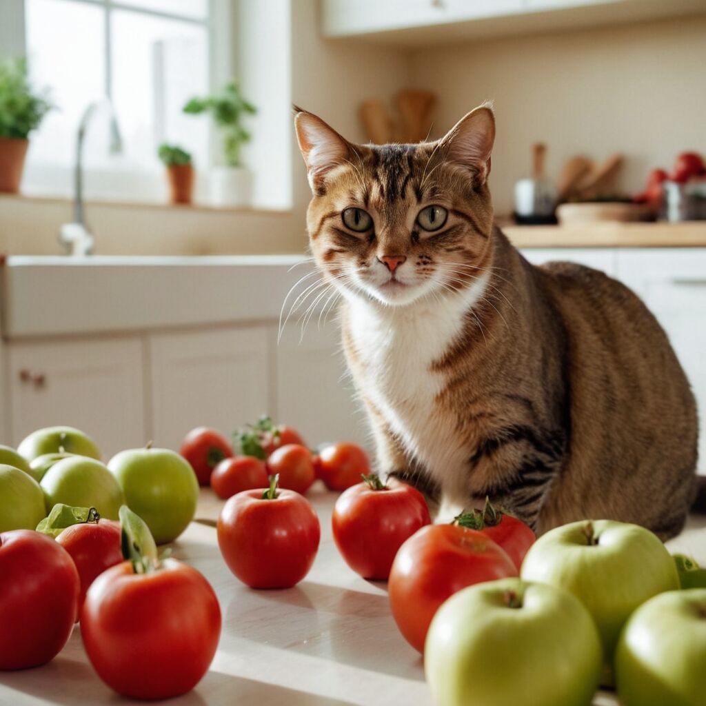 Äpfel, Tomaten und Kohlrabi: Ist das gesund für meinen Kater?