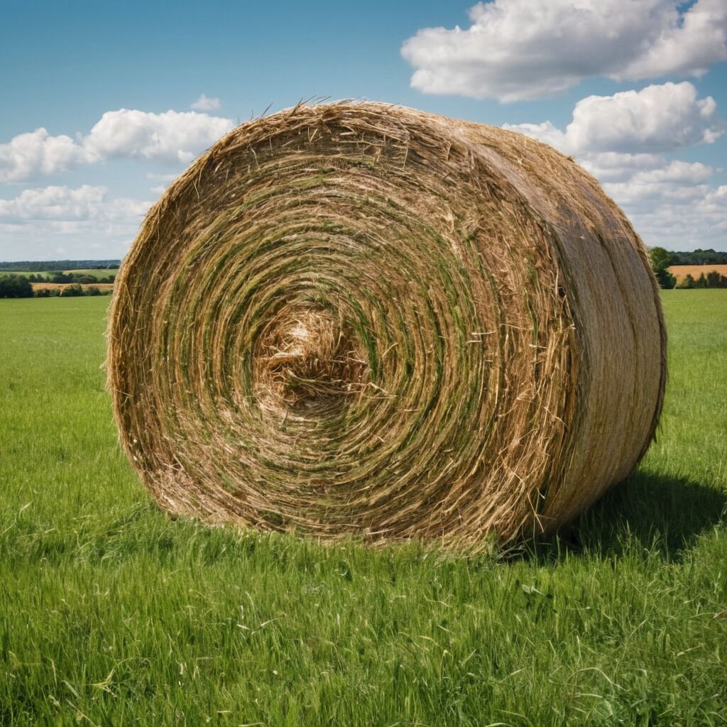 Wie viel wiegt ein Heuballen mit 1,5 m Durchmesser?