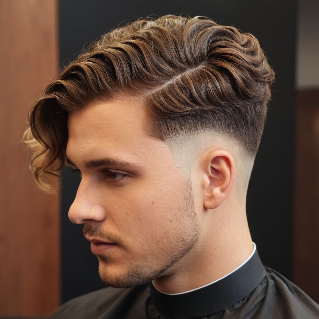 Low Fade oder Mid Taper für wellige Haare nach vorne?