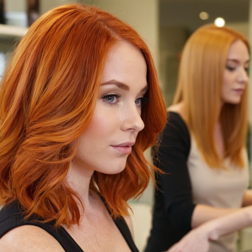 Kupferrote Haare blond färben: Das solltest Du beachten