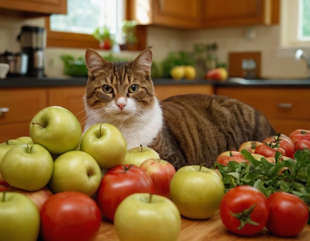 Äpfel, Tomaten und Kohlrabi: Ist das gesund für meinen Kater?