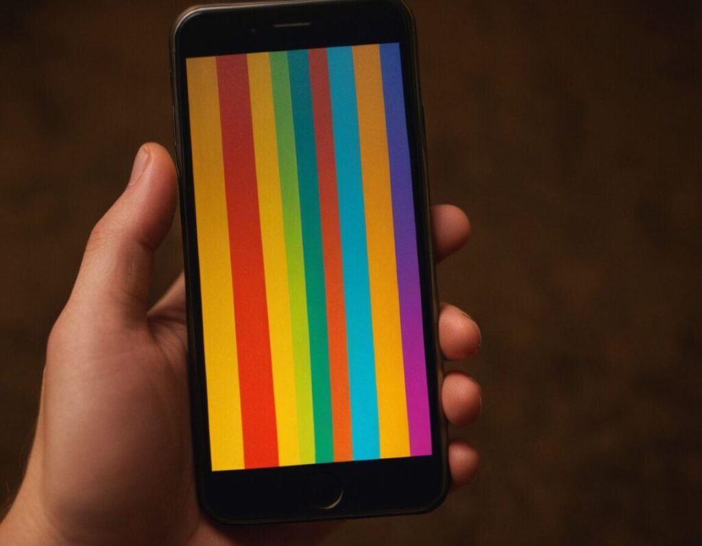 Handy zeigt farbige Streifen: Was bedeutet das?