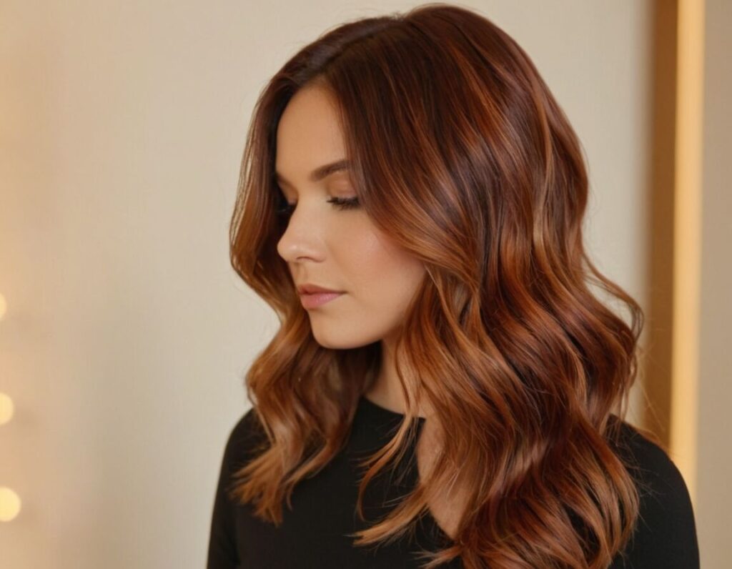 Balayage in Braun-Rot: Ideen und Inspirationen